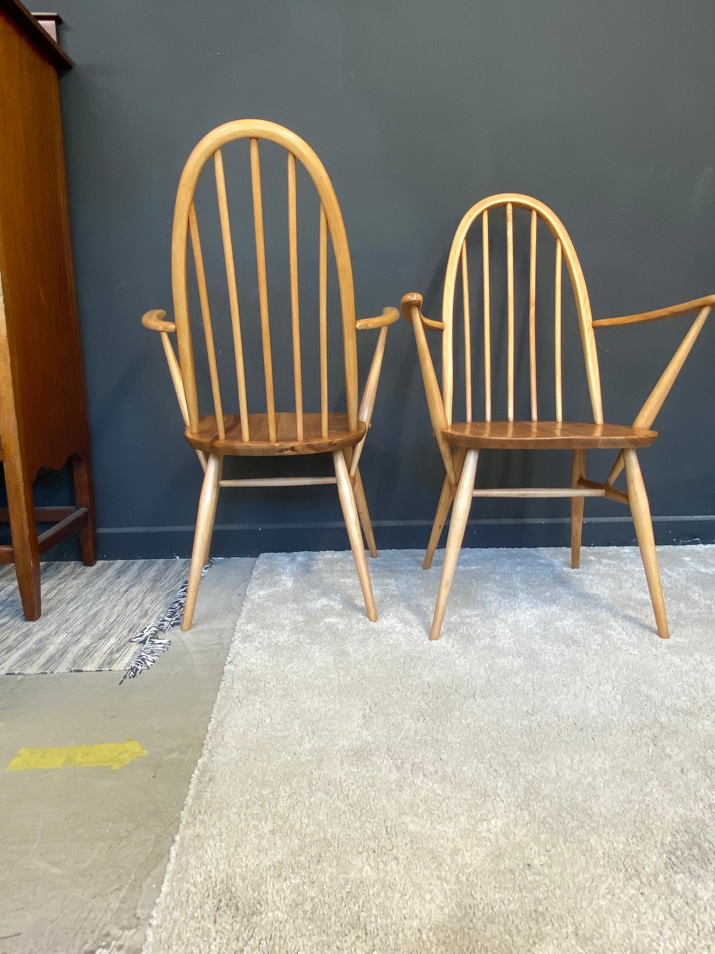 Pair of Refurbished Vintage Ercol Quaker Carver