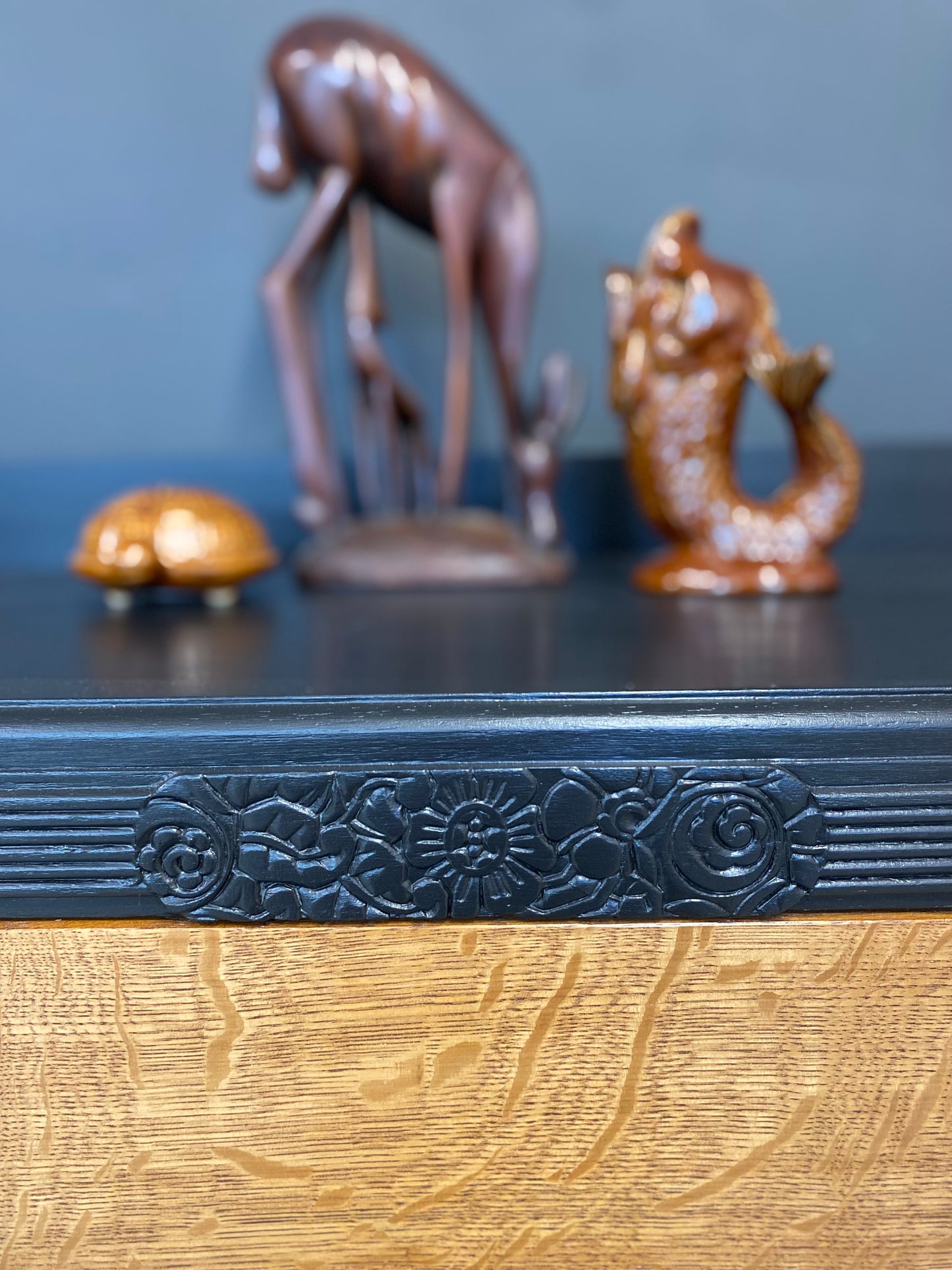 Quarter sawn oak drawers