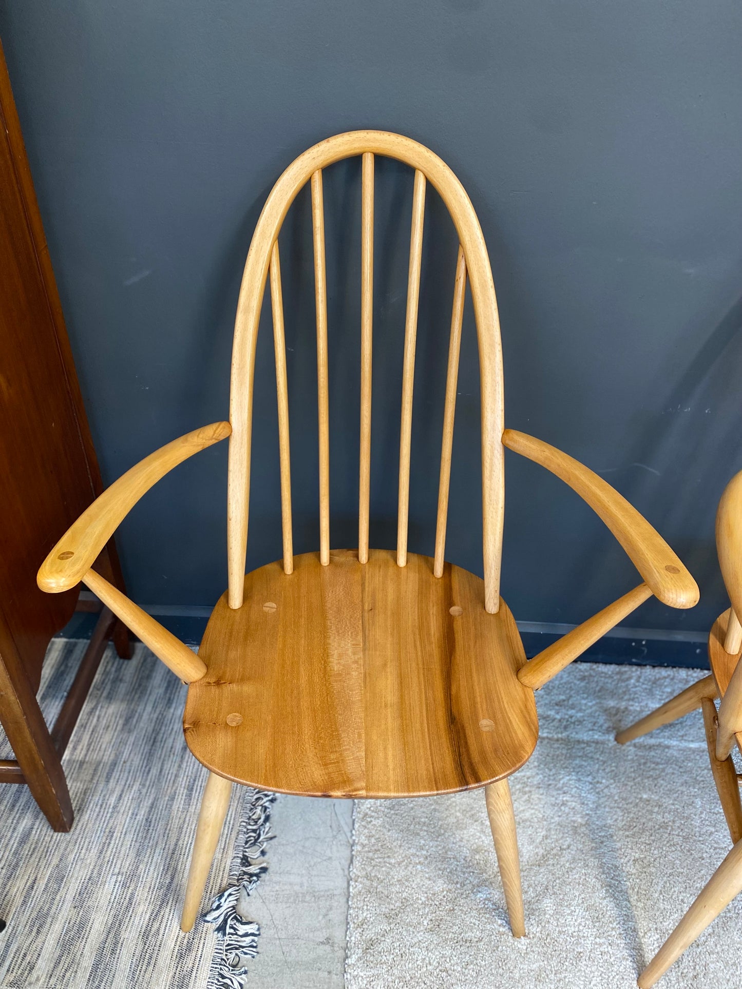 Pair of Refurbished Vintage Ercol Quaker Carver