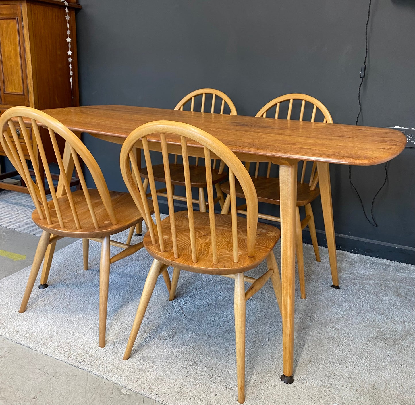 Restored Ercol Plank Table