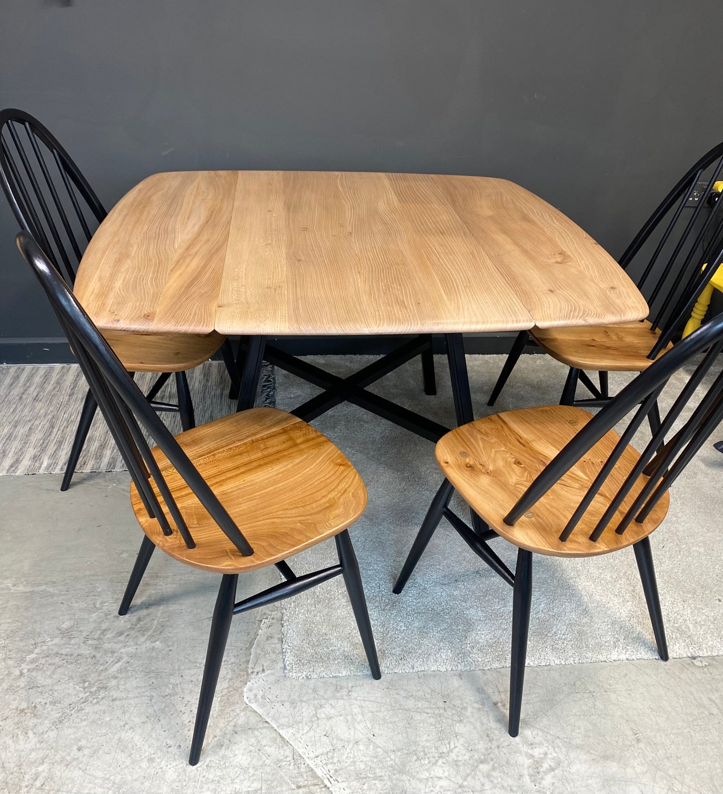 Vintage Ercol Square Drop Leaf Table.