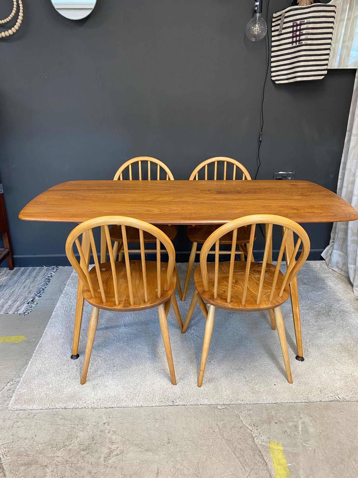 Restored Ercol Plank Table