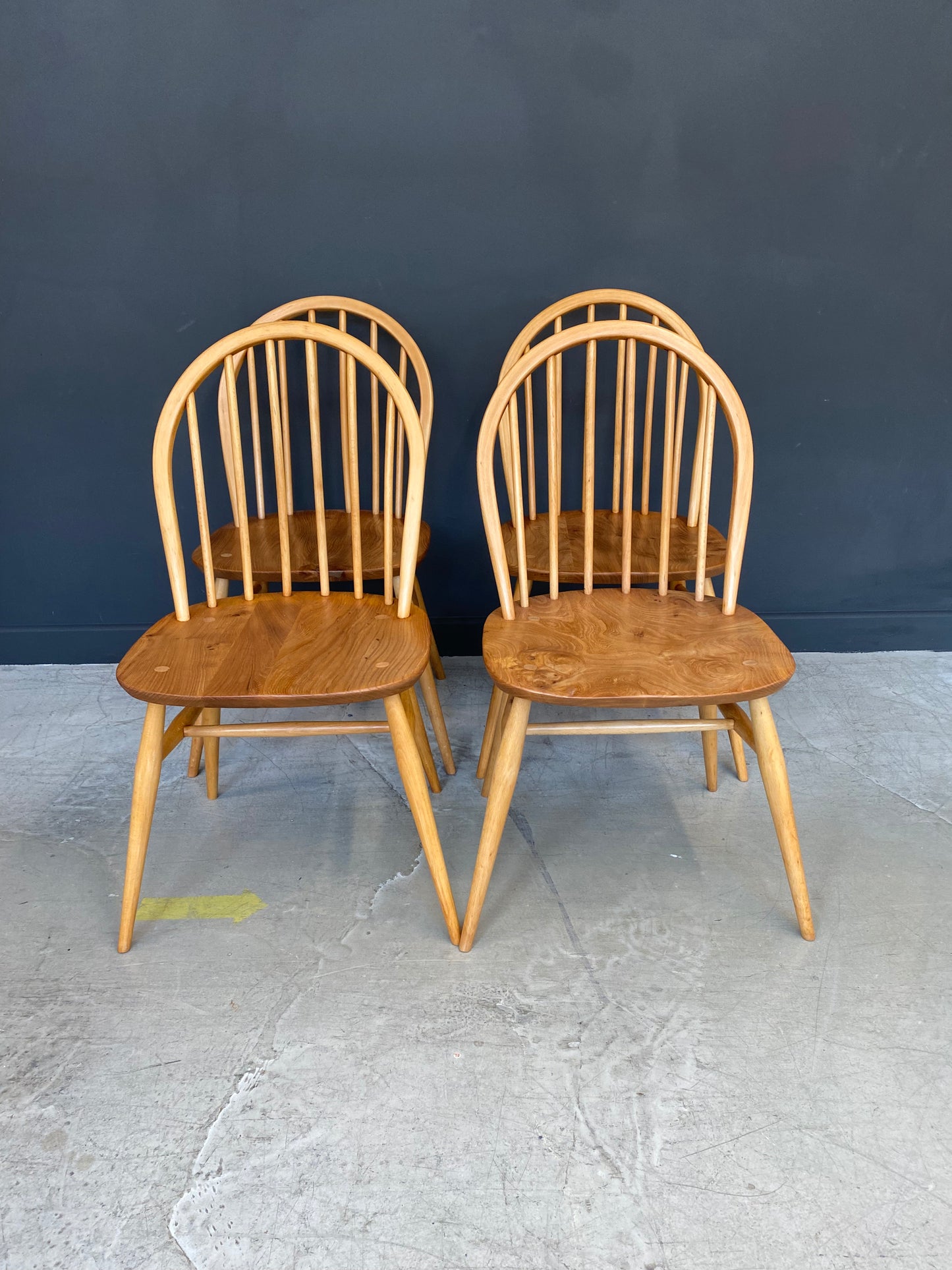 Set of 4 refurbished Ercol Windsor Chairs