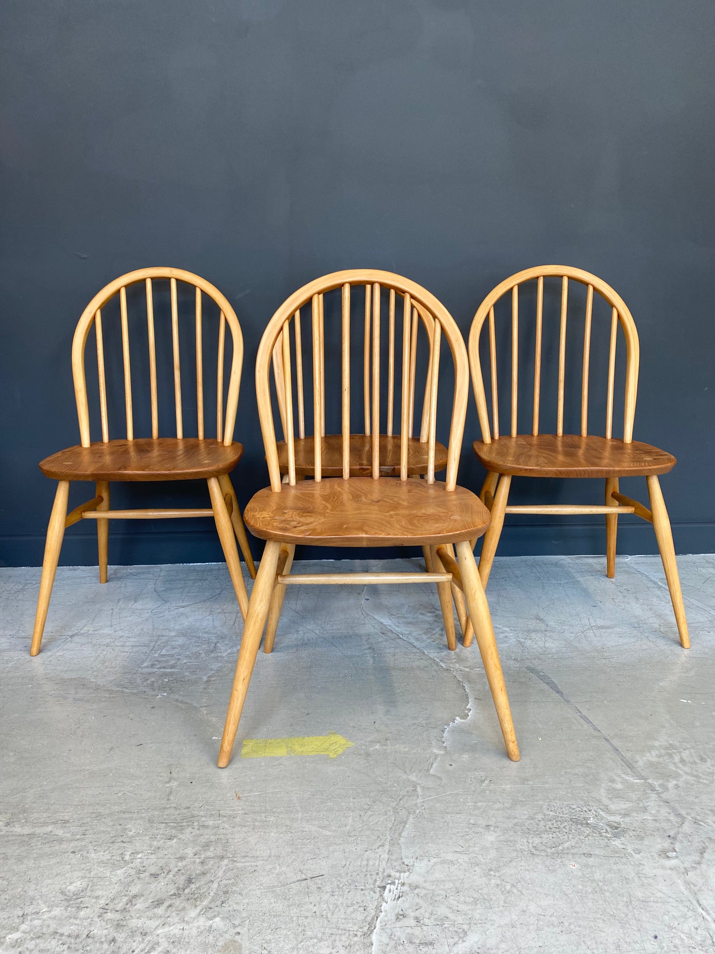 Set of 4 refurbished Ercol Windsor Chairs