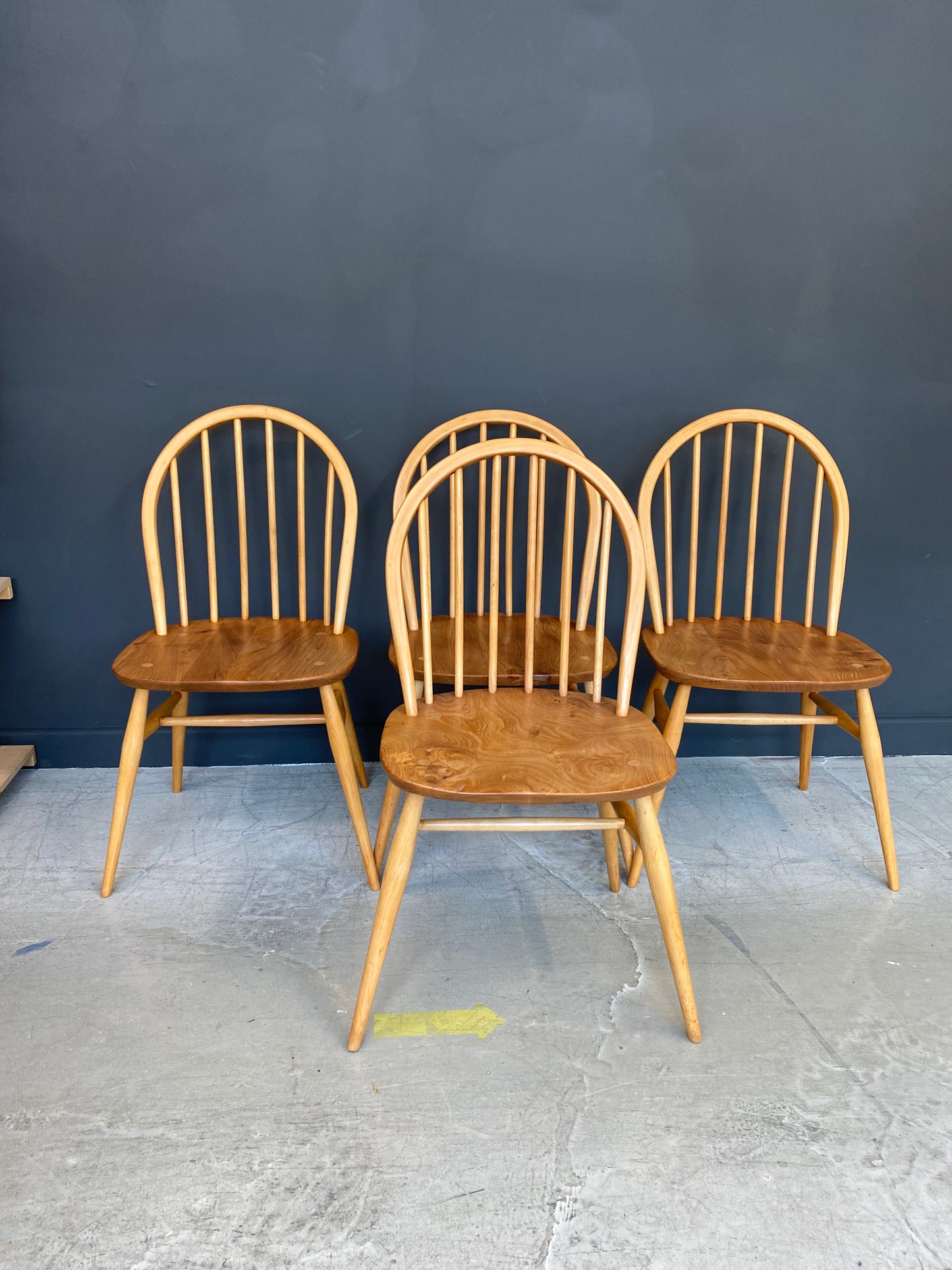 Set of 4 refurbished Ercol Windsor Chairs