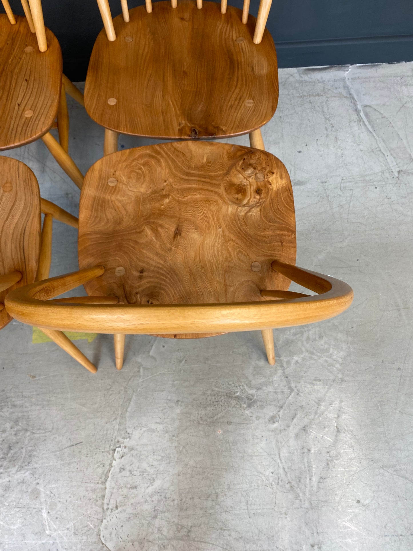Set of 4 refurbished Ercol Windsor Chairs