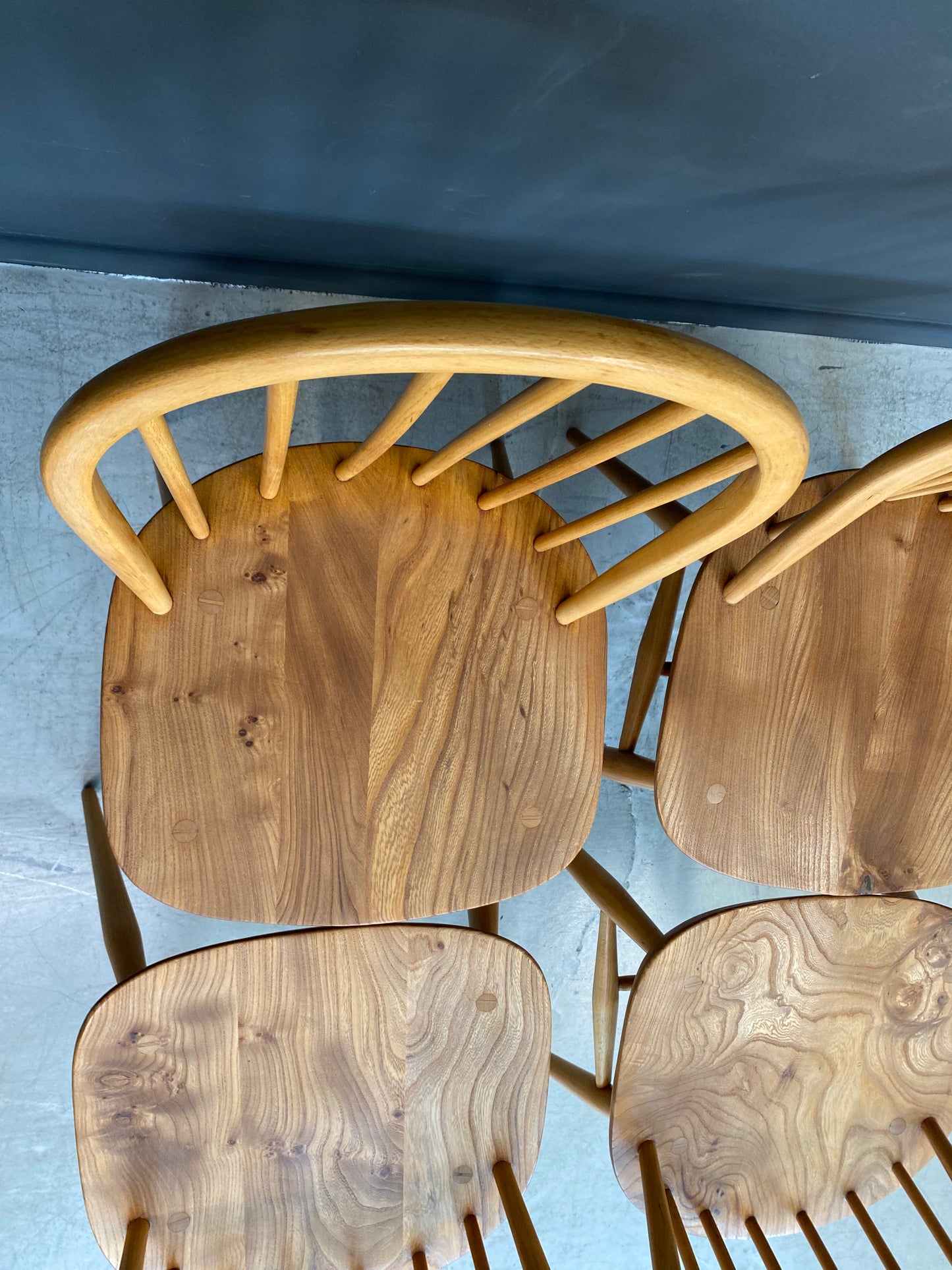 Set of 4 refurbished Ercol Windsor Chairs