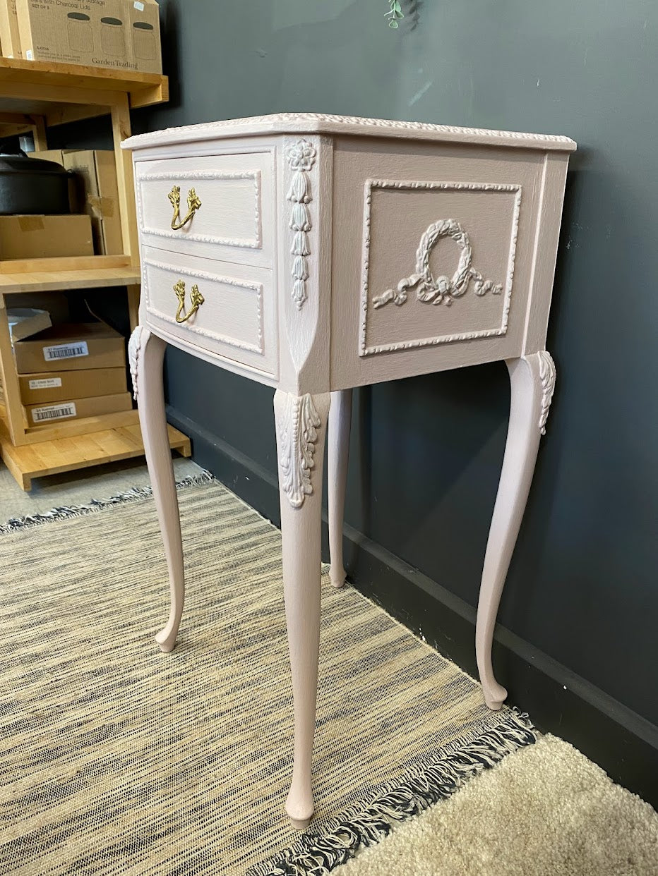Vintage French nightstand/lamp table