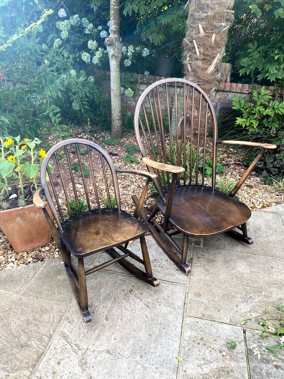 Small Vintage Ercol Rocking Chair Restoration and Repair