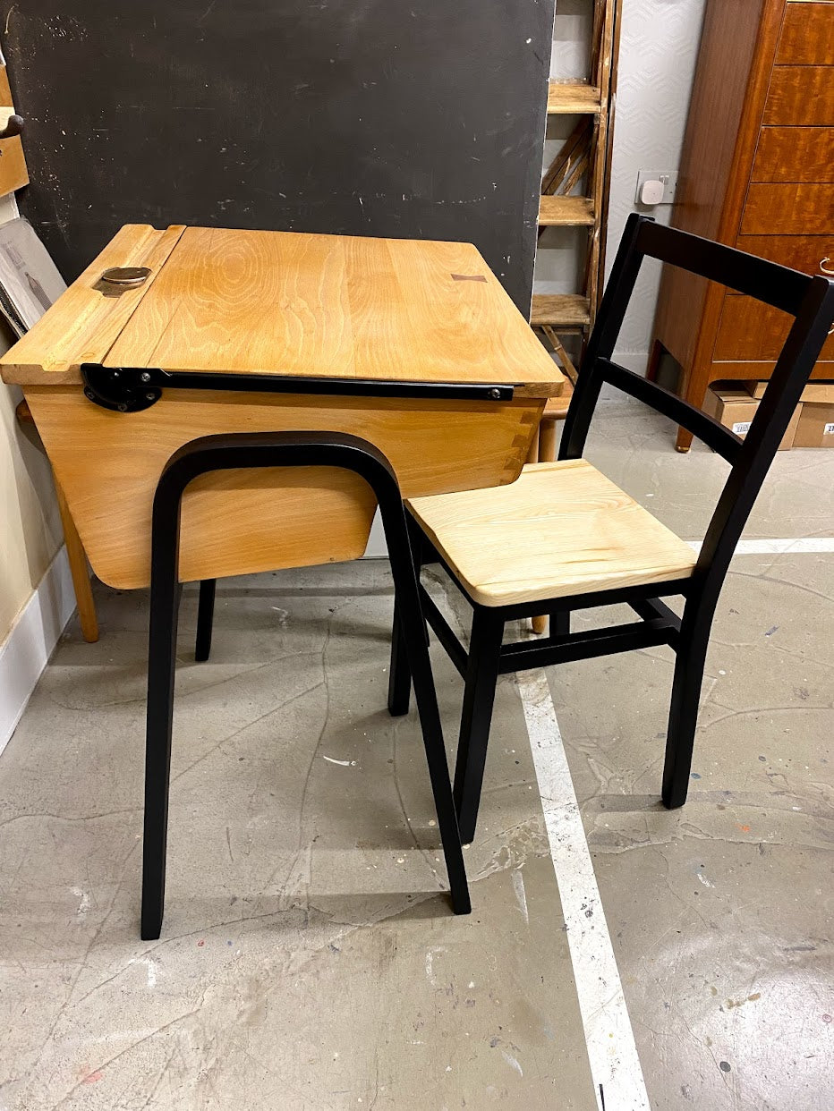 ESA vintage school desk and chair revamp