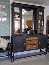 Edwardian Oak Mirrored Dresser