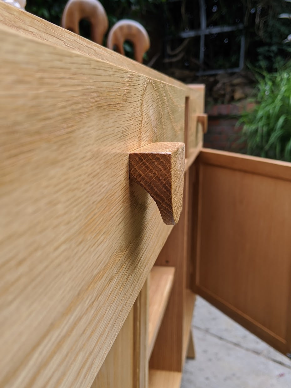 Handmade Oak Media Unit