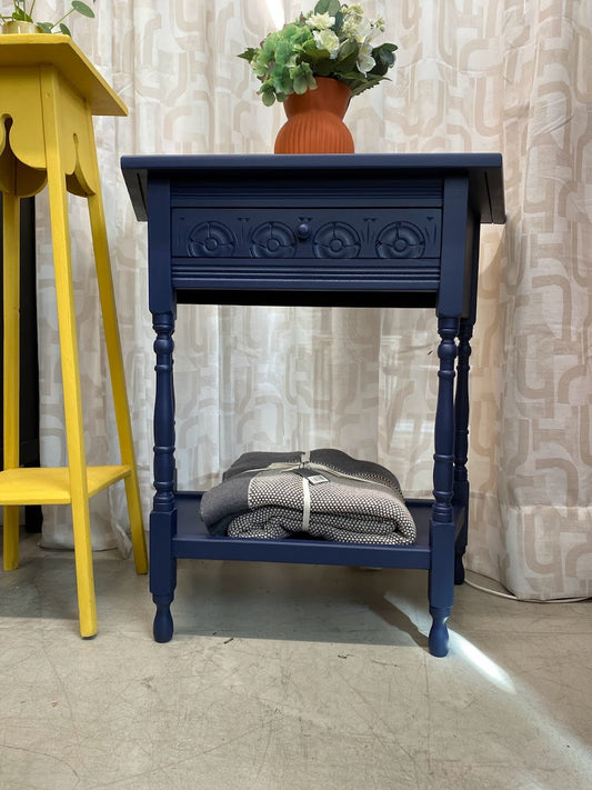 Canted console table