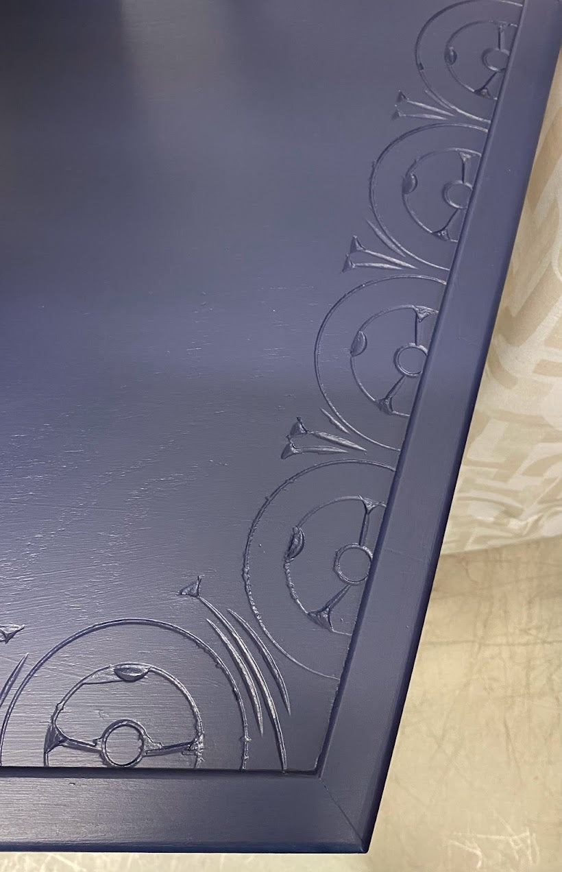 Canted console table