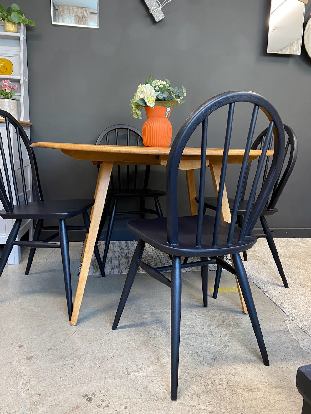 Mid Century Ercol drop leaf table model 383
