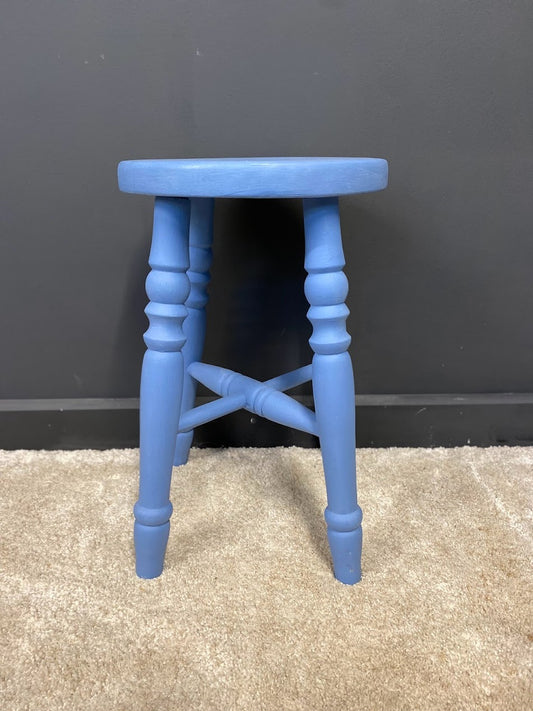 Blue Stool/Side Table