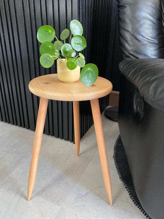 Small Handmade Solid Ash Side Table