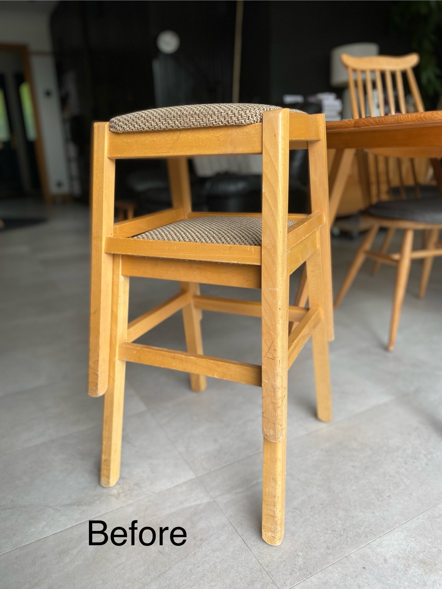 Pair of stacking stools