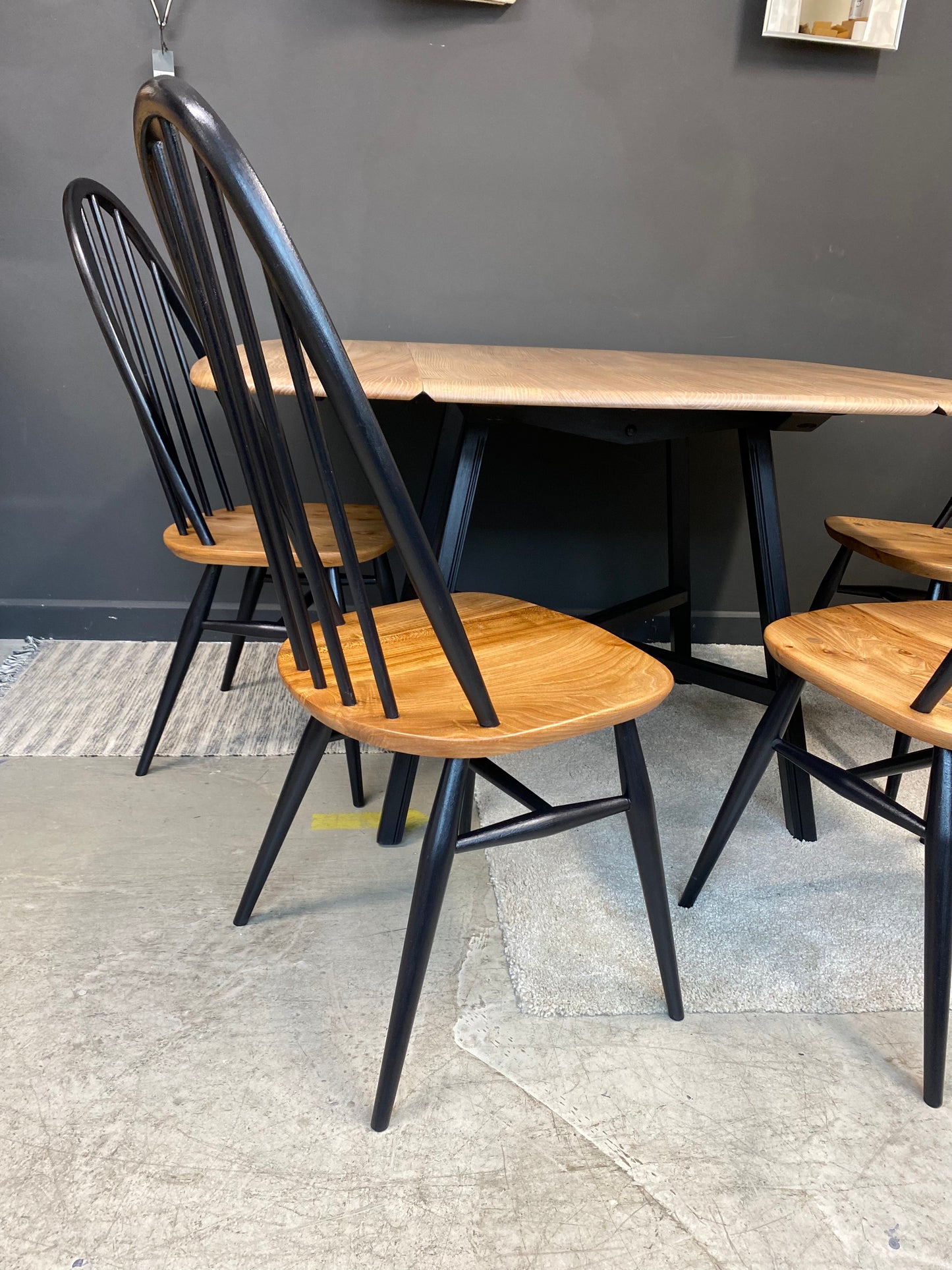 Vintage Ercol Square Drop Leaf Table.