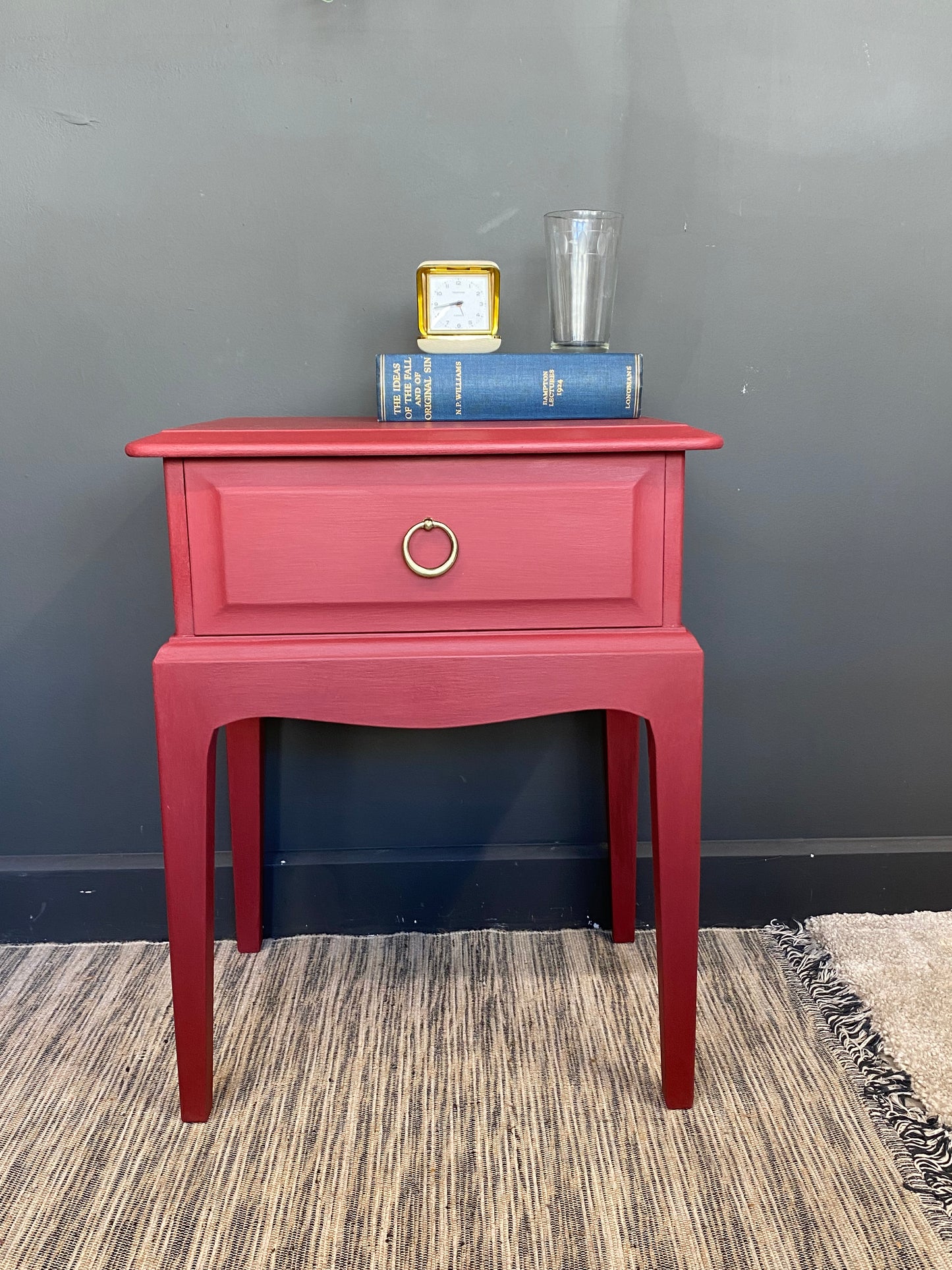 Vintage Stag bedside/lamp table