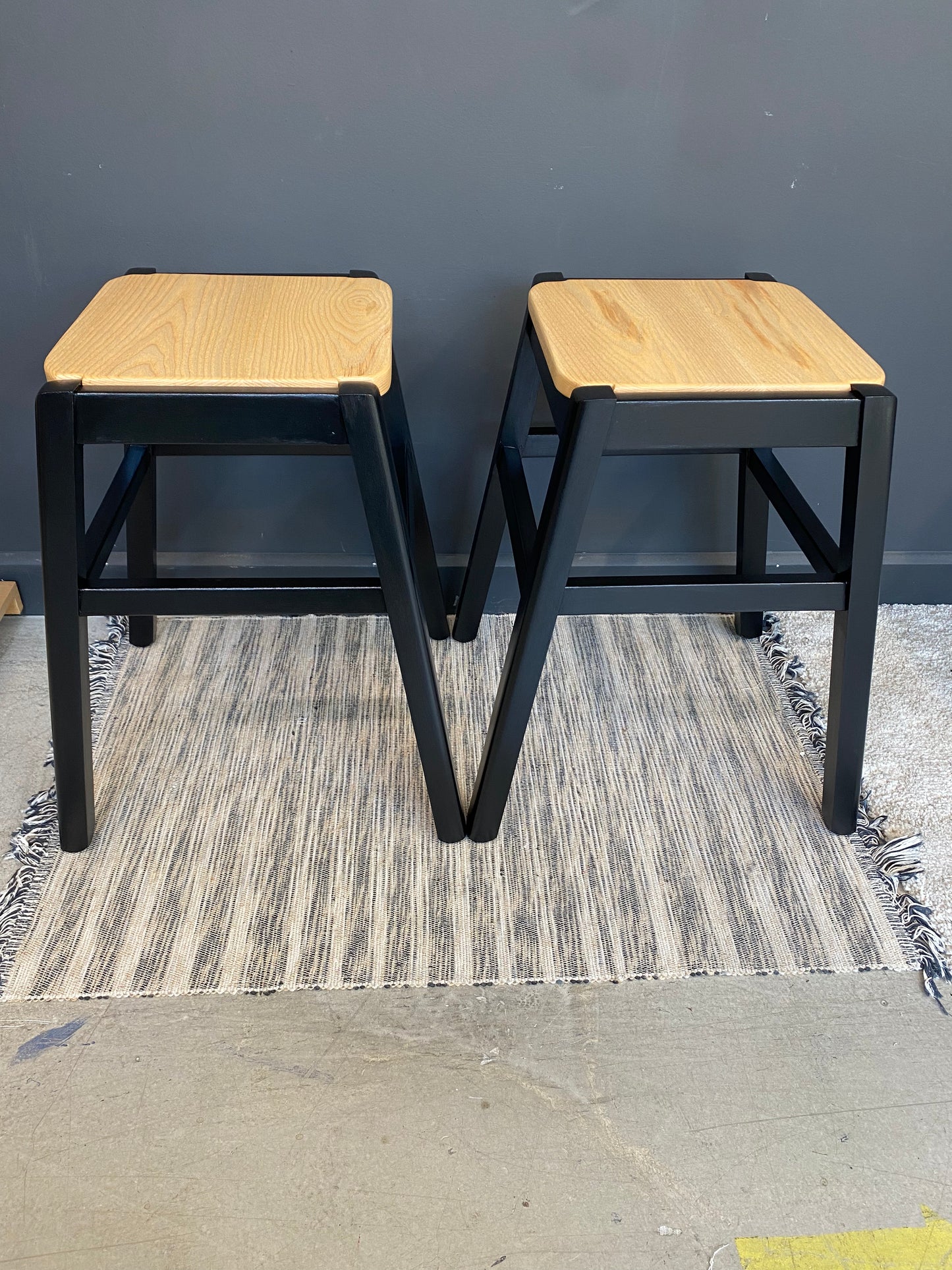 Pair of stacking stools