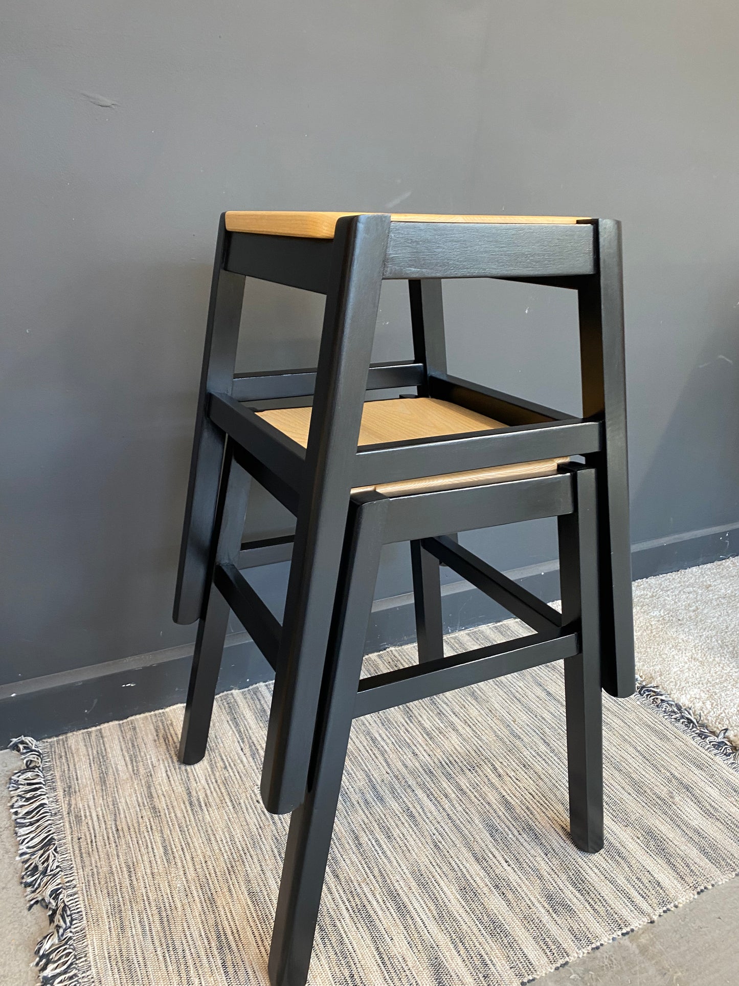 Pair of stacking stools