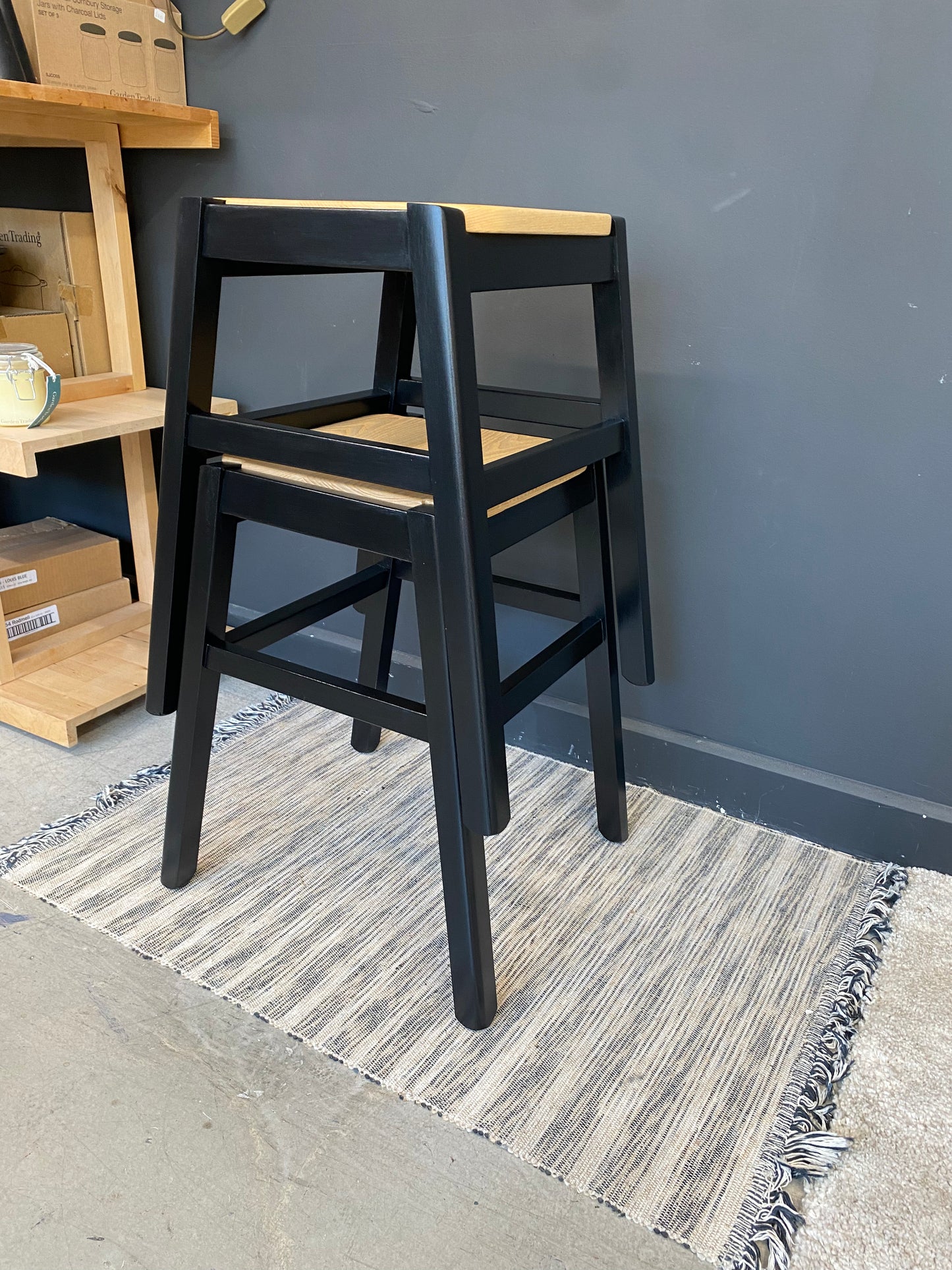 Pair of stacking stools