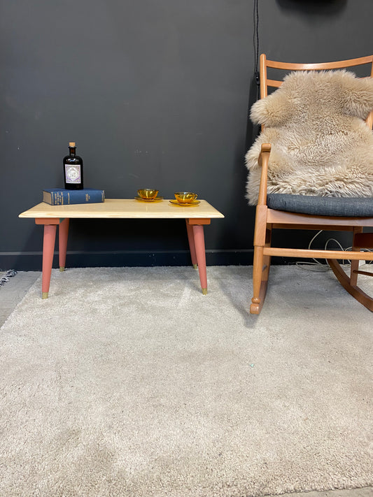 Ash coffee table with vintage legs