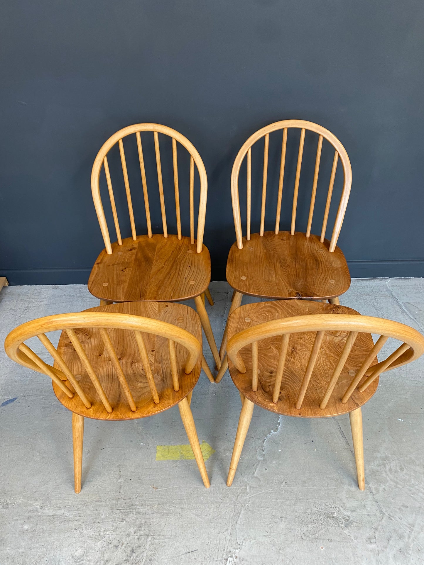 Set of 4 refurbished Ercol Windsor Chairs
