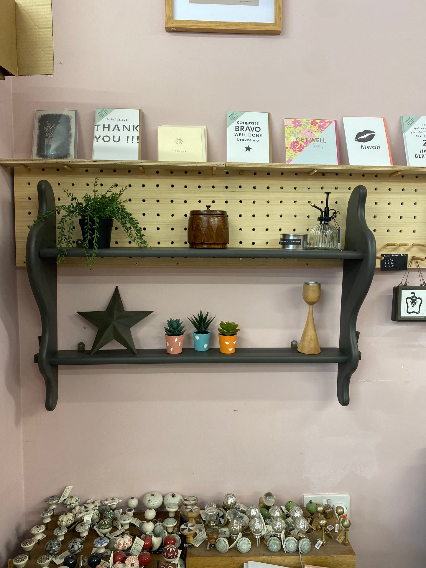 Vintage pine shelf