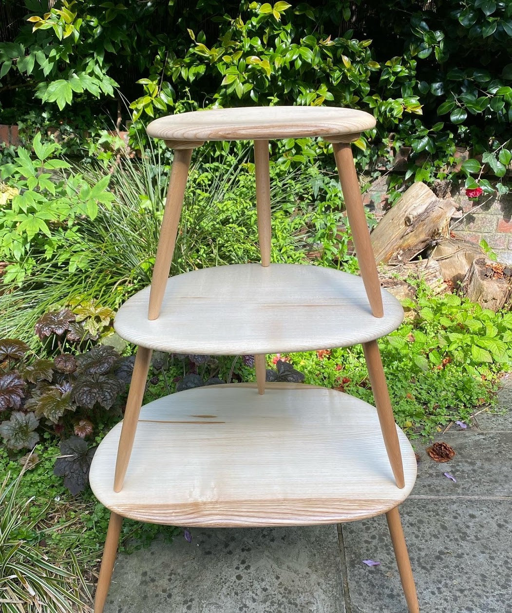 Handmade nest of tables in solid Ash