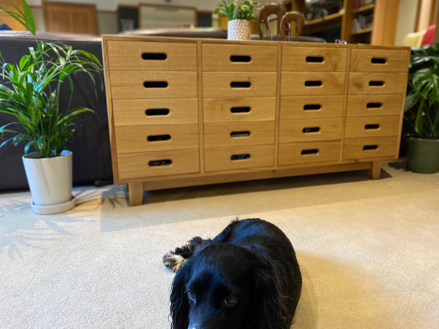 Quarter sawn oak vintage look Bespoke Drawers