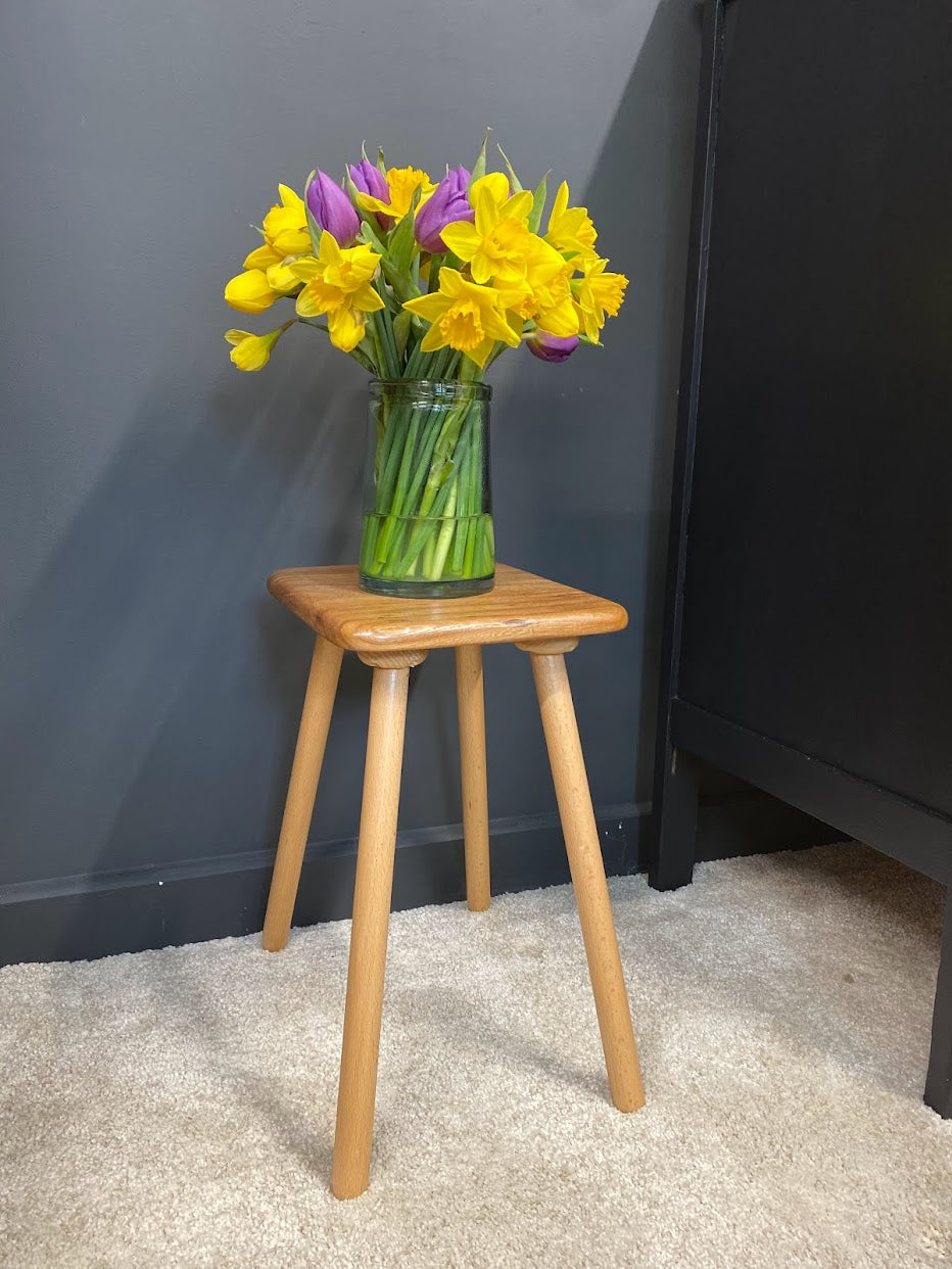 Handmade Elm side table